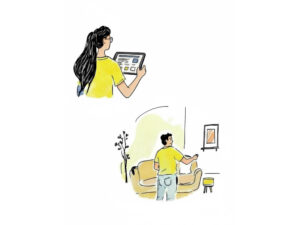 klant schilder kiezen