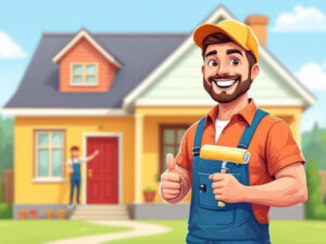 tevreden klant schilder